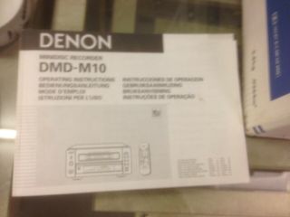 VINTAGE DENON DMD - M10 MINIDISC RECORDER BOXED 5