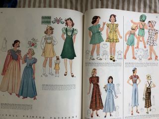Vintage McCall Pattern Counter Book July 1938 8