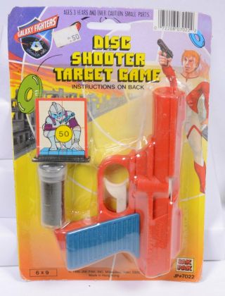 Vintage Toy Salesman Sample Galaxy Fighter Disc Shooter Target Game Jak Pak 1985