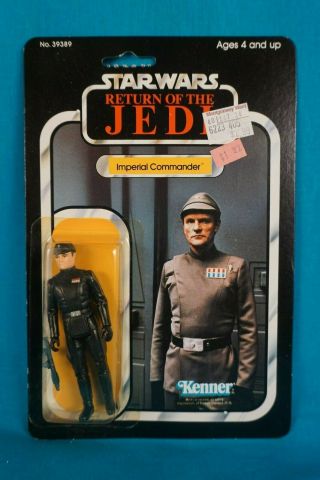 Star Wars Rotj Imperial Commander 77 Back - Vintage Moc Carded