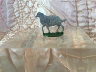 Vintage German Flat Lead Sheep Dog Farm Scene Miniature