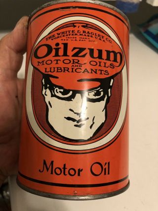 Vintage Oil.  Sum Qt Motor Oil Can.