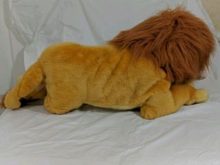 VTG Disney THE LION KING Large Mattel Adult SIMBA Stuffed Animal Plush 24 