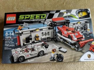 Lego Speed Champions 75876 Porsche 919 Hybrid And 917k Pit Lane (retired)