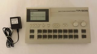 Vintage Roland Tr - 505 Rhythm Composer Drum Machine With Power Supply