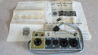 Vintage Coletronics B - 16 Vacuum Tube Socket Adapter W/ Box & Instructions