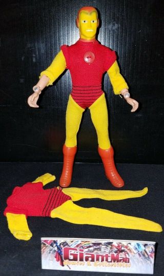 Vintage Mego Iron Man Wgsh.  Marvel Avengers 1974 Extra Suit.  Read.