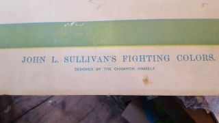 Rare 1889 John Sullivan Boxing poster Supplement to York Illustrated News 8