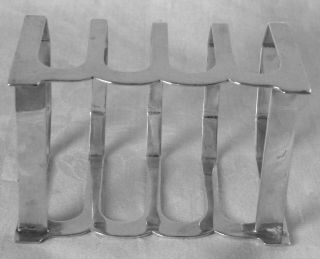 Toast Rack George V Sterling Silver Art Deco Weight 112.  9gr Sheffield 1932 trgs 8