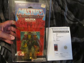 1983 Motu Masters Of The Universe Skeletor Vintage Moc Cas 65y Afa 12 Back