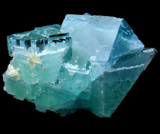 756.  2g Rare Transparent Green Fluorite Crystal Mineral Specimen/China 3
