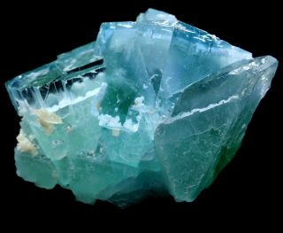 756.  2g Rare Transparent Green Fluorite Crystal Mineral Specimen/China 4