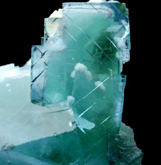 756.  2g Rare Transparent Green Fluorite Crystal Mineral Specimen/China 8