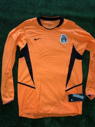 Mexico Seleccion Mexicana Futbol Nike 2003 Vintage Goalie Jersey Rare Small
