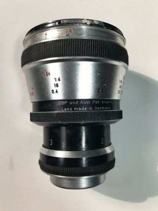RARE Heinz Kilfitt Makro - Kilar F/2.  8 90mm M42 Mount Lense With Bag and Both Caps 5