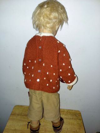 RARE VINTAGE 49 GOTZ OLA 27 INCH MADE IN GERMANY DOLL 3