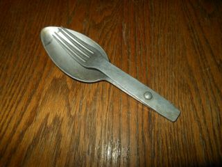 Ww2 German Heer Kriegsmarine Luftwaffe Essbesteck - Folding Spoon / Fork -