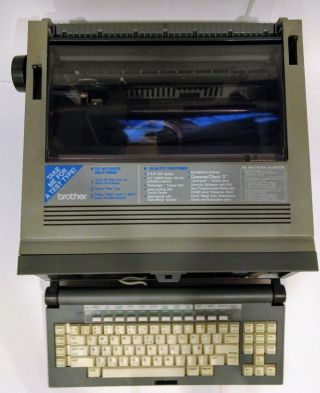 Vintage Brother Wp - 95 Word Processor With Continuous Feed Attachment