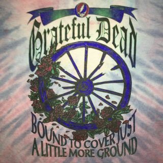 Grateful Dead Vintage 1995 Summer Tour Shirt XL Jerrys Last Tour Back Graphic 2