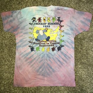 Grateful Dead Vintage 1995 Summer Tour Shirt XL Jerrys Last Tour Back Graphic 5