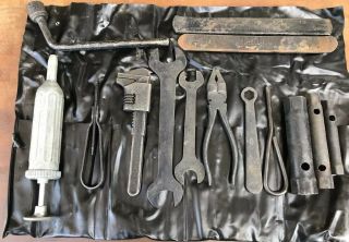 Vintage Austin Healey Part Tool Set Spanner Wrenches Grease Tube