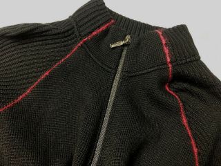 GIANNI VERSACE COUTURE VINTAGE ' 98 ZIPPER HIGH COLLAR SWEATER MEN KNIT ITALY 5
