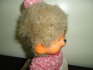 Sekiguchi Japan MONCHICHI Monkey Large Girl Doll 9 inch Vintage Monchhichi 4