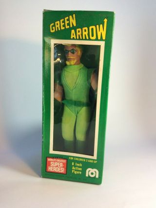 Vintage Mego 1974 Wgsh - Green Arrow Dc Comics Figure - 8 " -