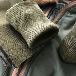 VTG knitted cuff waistband Collar Set MA1 L2B b - 15 USN military flight Jacket 2