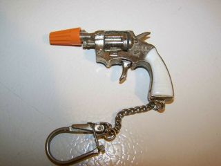 Vintage Trueno Redondo Miniature Toy Cap Gun Key Chain Spain