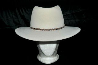 Vintage The Gun Club By Stetson Xxxx Felt Western Cowboy Hat Sz 7 1/4 Unworn
