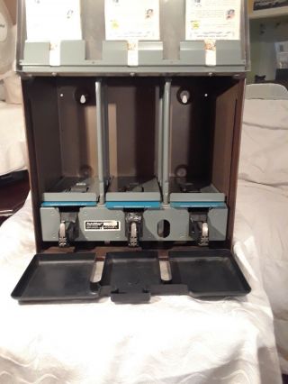 vintage coin operated gas station MAP MACHINE W/KEY 10