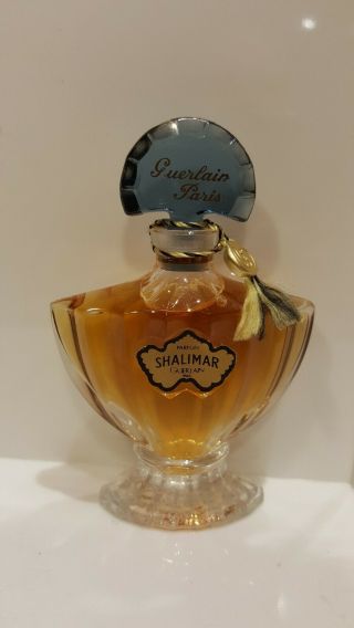 Vintage Shalimar Guerlain Paris 1/2 Oz Bottle Nos