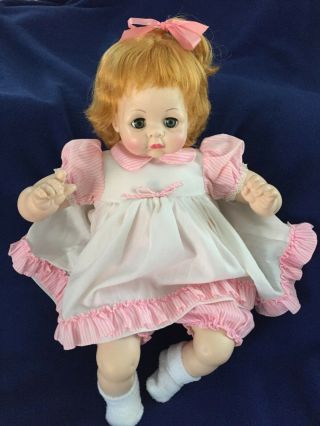 Madame Alexander Large Vintage 1965 Pussy Cat 22 " Crier Baby Doll