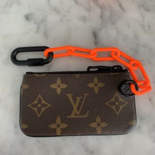 Louis Vuitton Rare Virgil Chain Cles Key Pouch Brown/orange Wristlet 16le0110