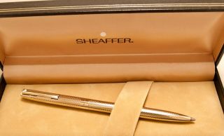 Vintage Sheaffer Solid Gold 9ct Ball Point Pen Spco Hall Marked 1970 Push Clip