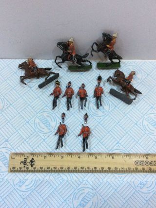 Vintage Lead Toy Soldiers And Horses For Spares (small) (21)