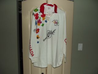 Vintage Nwt 1995 Rugby Canada Away Jersey Xl