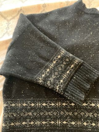 Eskandar Wool Sweater Vintage Black Cashmere Size Large Bat Wing Winter Pullover 2