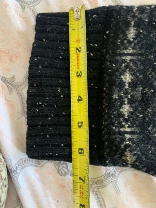 Eskandar Wool Sweater Vintage Black Cashmere Size Large Bat Wing Winter Pullover 8