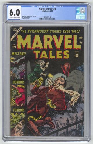 Marvel Tales 120 Cgc 6.  0 Vintage Atlas Comic Pre - Hero Horror Golden Age 10c