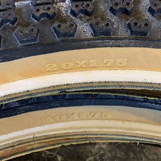 NOS 1980s Tioga Comp III 3 rainbow label 20 x 1.  75 tires Vintage Old School BMX 6