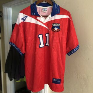 Marcelo Salas Chile 1997/99 Home Football Shirt (l) Soccer Jersey Vintage Reebok