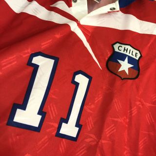 MARCELO SALAS Chile 1997/99 Home Football Shirt (L) Soccer Jersey Vintage REEBOK 3
