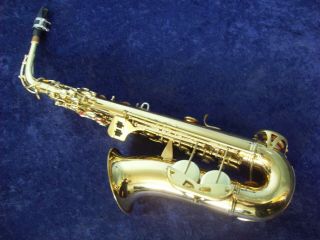 VINTAGE CONN SHOOTING STARS ALTO SAXOPHONE,  YAMAHA MPIECE,  CONN CASE 7