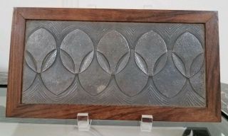 Mid Century Sterling Silver & Exotic Wood Box Signed Di Paolo Brutalist Italy