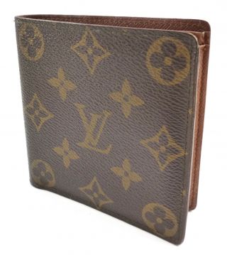 Louis Vuitton Authentic Wallet Vintage Monogram Canvas & Leather Men ' s Bifold 2