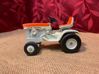 Vintage 60s Ertl John Deere Diecast Toy Lawn And Garden Tractor Orange