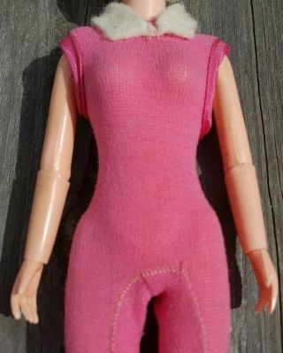 Vintage Marx 1961 Debbie Drake Doll,  Barbie Size Platinum PINK Outfit 4