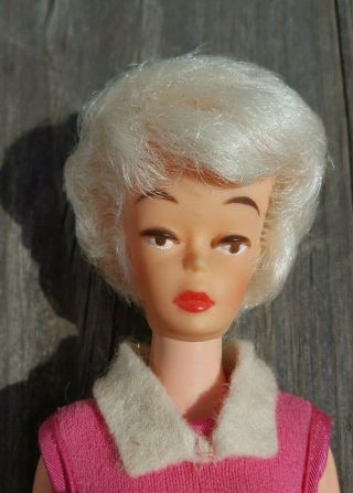 Vintage Marx 1961 Debbie Drake Doll,  Barbie Size Platinum PINK Outfit 5